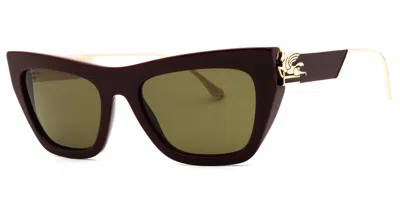 Etro 0028/s Lhf/qt Women's Sunglasses Burgundy Size 54