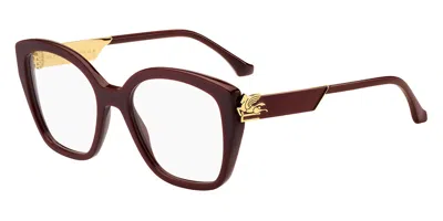 Etro 0031 Lhf Women's Glasses Burgundy Size 52 - Free Lenses - Blue Light Block Available