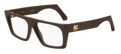 Etro 0067 Yz4 Men's Glasses Brown Size 55 - Free Lenses - Blue Light Block Available In Matte Brown
