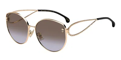 Etro 0072/f/s Asian Fit 000/qr Women's Sunglasses Gold Size 62 In Brown