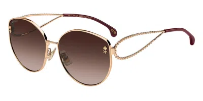Etro 0072/f/s Asian Fit Ddb/ha Women's Sunglasses Gold Size 62