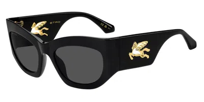 Etro 0074/g/s 807/ir Women's Sunglasses Black Size 55