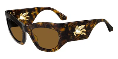 Etro 0074/g/s H7p/70 Women's Sunglasses Tortoiseshell Size 55 In Brown