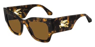 Etro 0076/s H7p/70 Women's Sunglasses Tortoiseshell Size 52 In Pattern,tortoise
