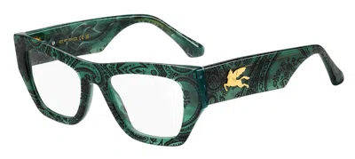 Etro 0078 Jri Women's Glasses Green Size 50 - Free Lenses - Blue Light Block Available In Marble Green