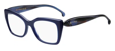 Etro 0087 Pjp Women's Glasses Blue Size 53 - Free Lenses - Blue Light Block Available
