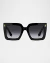 Etro 0089s Square Acetate Sunglasses In Black