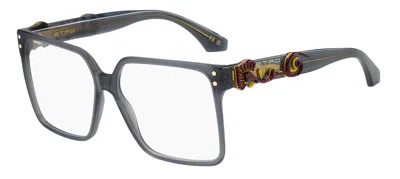 Etro 0105 Kb7 Women's Glasses Grey Size 56 - Free Lenses - Blue Light Block Available In Gray
