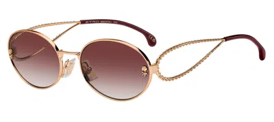 Etro 0106/s Ddb/3x Women's Sunglasses Gold Size 57 In Multi