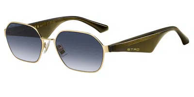 Etro 0111/s J5g/08 Men's Sunglasses Gold Size 58 In Gray