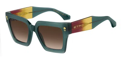 Etro 0113/s 13j/ha Women's Sunglasses Green Size 52