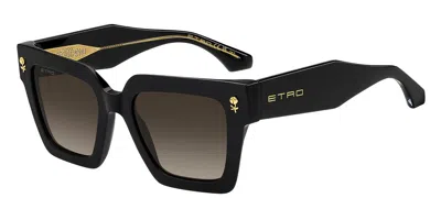 Etro 0113/s 807/ha Women's Sunglasses Black Size 52