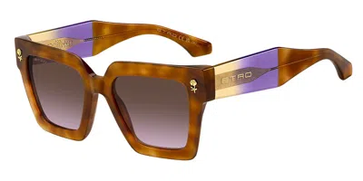 Etro 0113/s Ay0/qr Women's Sunglasses Tortoiseshell Size 52