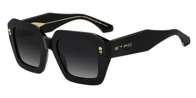 Etro 0114/s 807/9o Women's Sunglasses Black Size 52