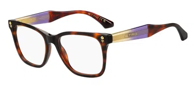 Etro 0115 Ecm Women's Glasses Tortoiseshell Size 52 - Free Lenses - Blue Light Block Available In Multi