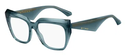 Etro 0119 Zi9 Women's Glasses Blue Size 54 - Free Lenses - Blue Light Block Available In Transparent Teal
