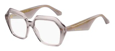 Etro 0120 Kb7 Women's Glasses Clear Size 55 - Free Lenses - Blue Light Block Available In Transparent Grey