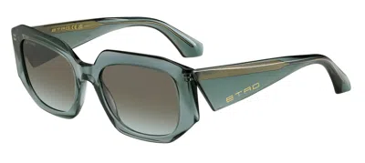 Etro 0123/s Zi9/bc Women's Sunglasses Green Size 55