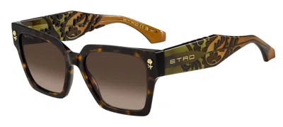 Etro , Sonnenbrille Colour Stripes, Damen, Braun In Brown