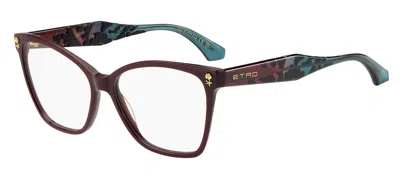 Etro 0129 Lhf Women's Glasses Burgundy Size 55 - Free Lenses - Blue Light Block Available
