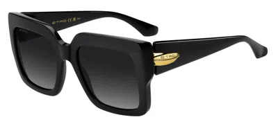 Etro 0131/s 807/9o Women's Sunglasses Black Size 55
