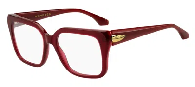 Etro 0135 C9a Women's Glasses Red Size 53 - Free Lenses - Blue Light Block Available In Transparent Red