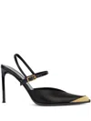 Etro Leather Court Shoes In Schwarz