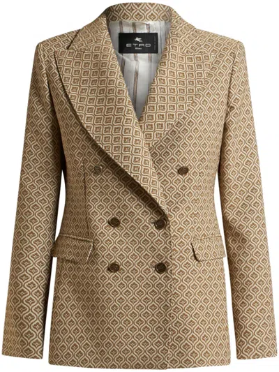 Etro Jacquard Blazer In ニュートラル