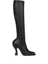 Etro 105mm High Sculpted-heel Studded Boots In Black