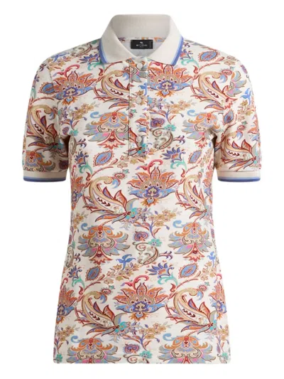Etro フローラル ポロシャツ In Multi