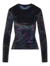 Etro Velvet Top In Multi