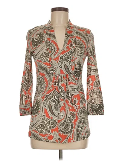 Pre-owned Etro 3/4 Sleeve T-shirt In Orange
