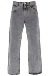 Etro 5-pocket Straight-leg Jeans In Gray