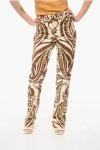 Etro 5-pocketed Floral Patterned Denim Pants