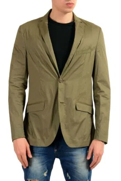 Pre-owned Etro "52" Men's Olive Green Two Button Light Blazer Sport Coat Size 40 42