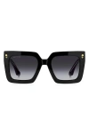 Etro 52mm Square Sunglasses In Black