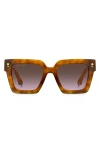 Etro 52mm Square Sunglasses In Brown