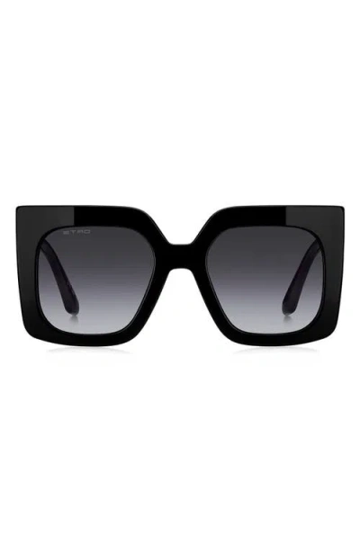 ETRO ETRO 53MM GRADIENT SQUARE SUNGLASSES