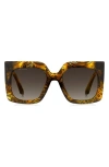 Etro 53mm Gradient Square Sunglasses