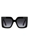 Etro 53mm Gradient Square Sunglasses
