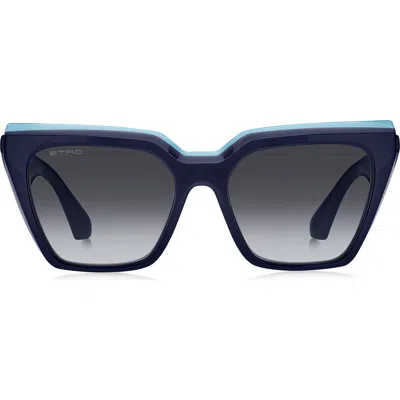 Etro 55mm Cat Eye Sunglasses In 0zx9-9o