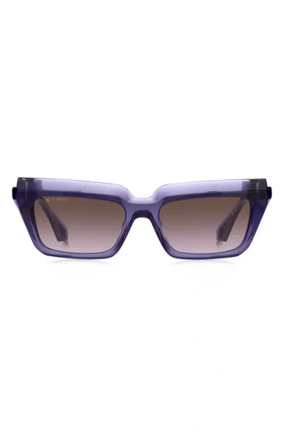 ETRO ETRO 55MM RECTANGULAR SUNGLASSES