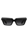 Etro 55mm Rectangular Sunglasses In Black