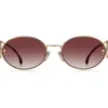 Etro 57mm Oval Sunglasses In Brown