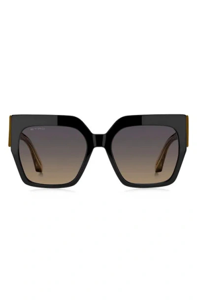 Etro 57mm Square Sunglasses In Black