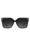 Etro 55mm Gradient Rectangular Sunglasses In Black
