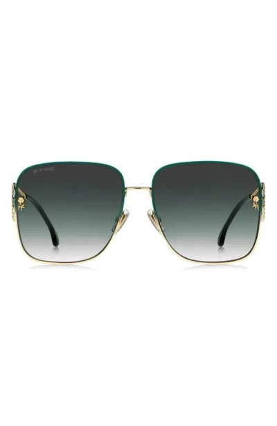 ETRO ETRO 61MM GRADIENT SQUARE SUNGLASSES