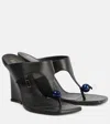 Etro Thong Sandals With Wedge In Black