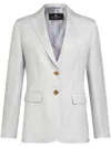 Etro Single-breasted Blazer In グレー