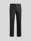 Etro Floral Leafy Jacquard Pants In Schwarz